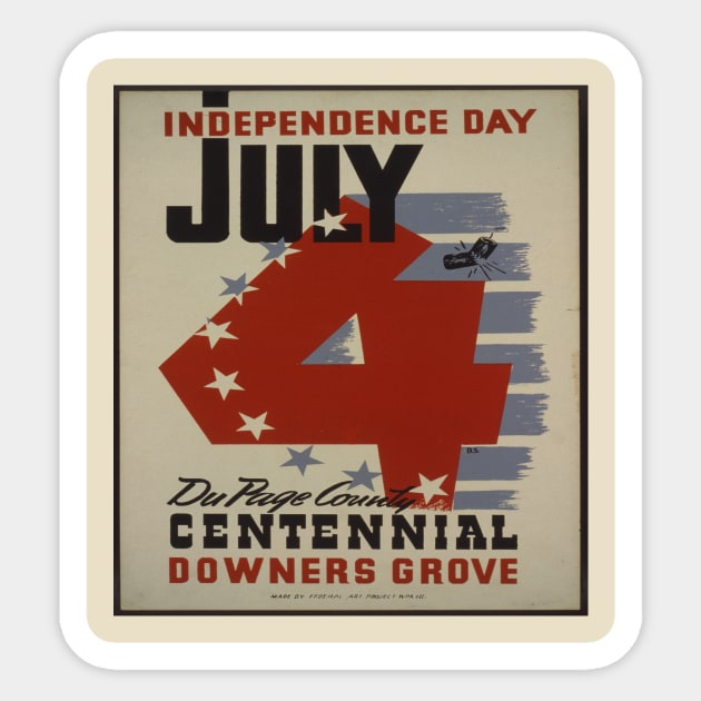 independence day 4th of july Sticker by red circle